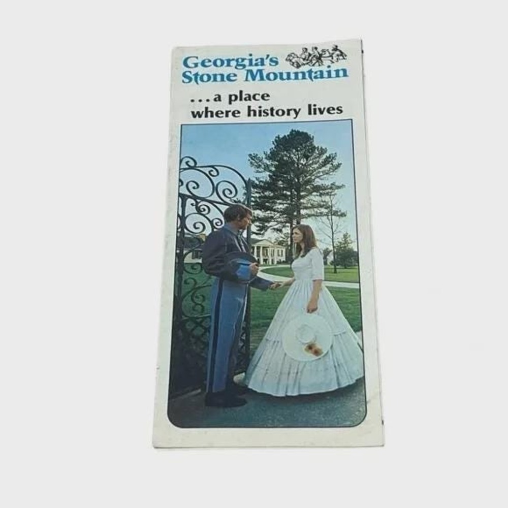 Georgias Stone Mountain a Place Where History Lives Vintage Brochure 1970s